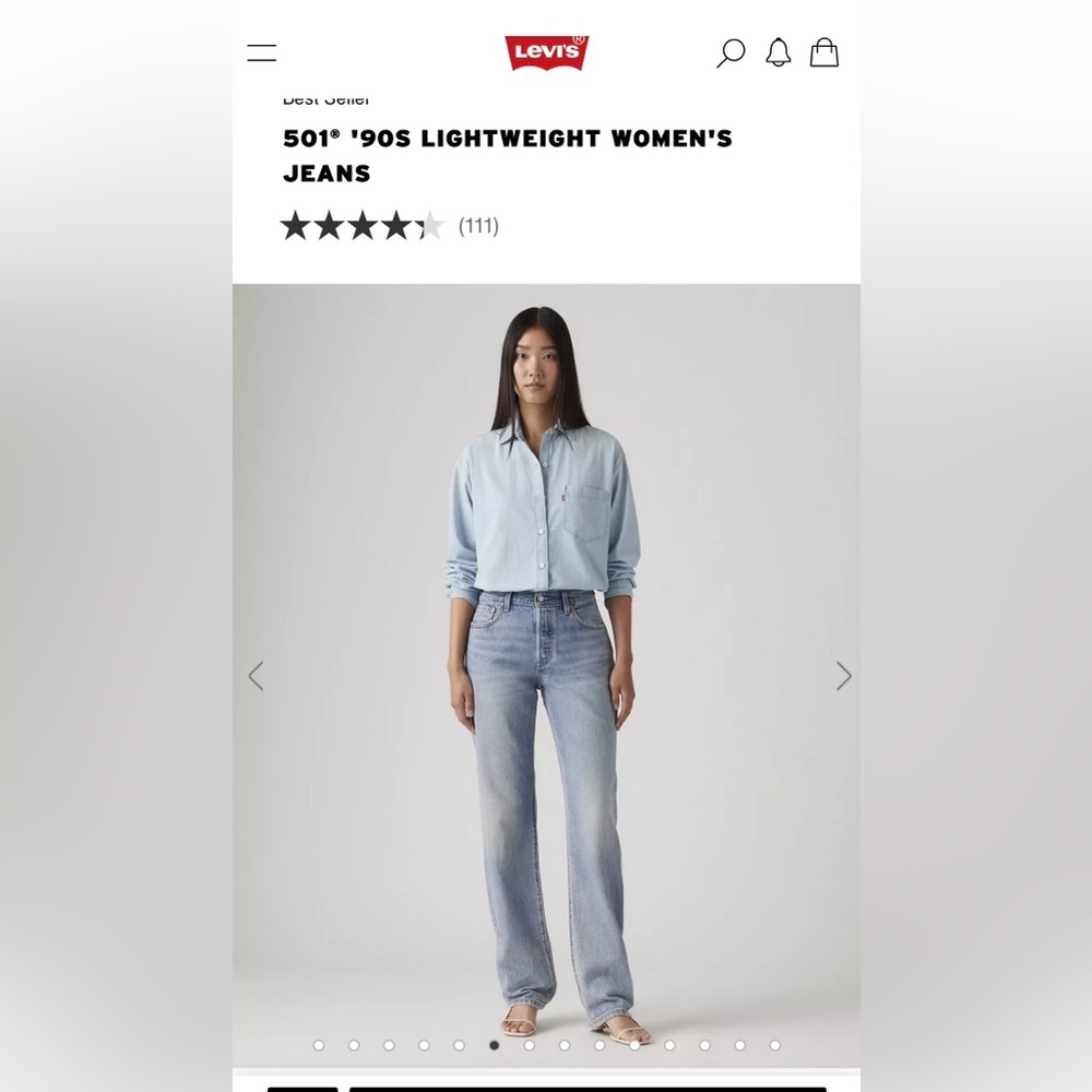 Levi’s 501 90’s Lightweight Jean - Picture 5 of 6